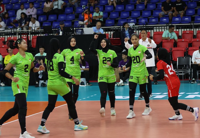 The Indonesian team brings the strongest squad to SEA V.League. Photo: INQ