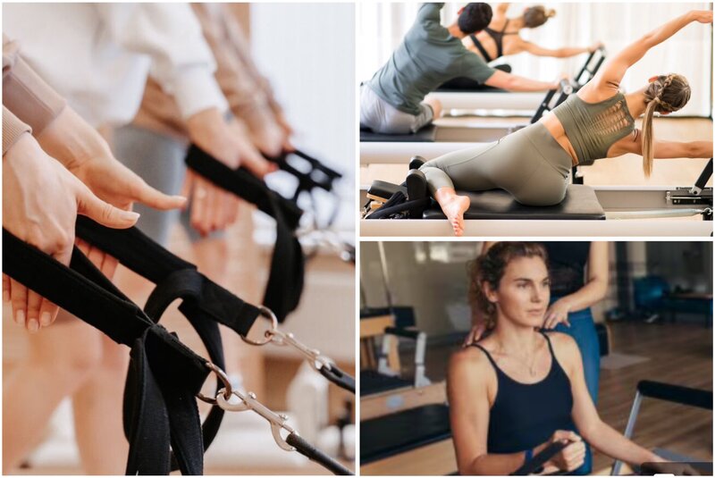 Kết hợp các bài tập Pilates vào thói quen tập thể dục sẽ giúp bạn giảm mỡ, săn chắc bắp tay. Đồ họa: Thùy Dương.