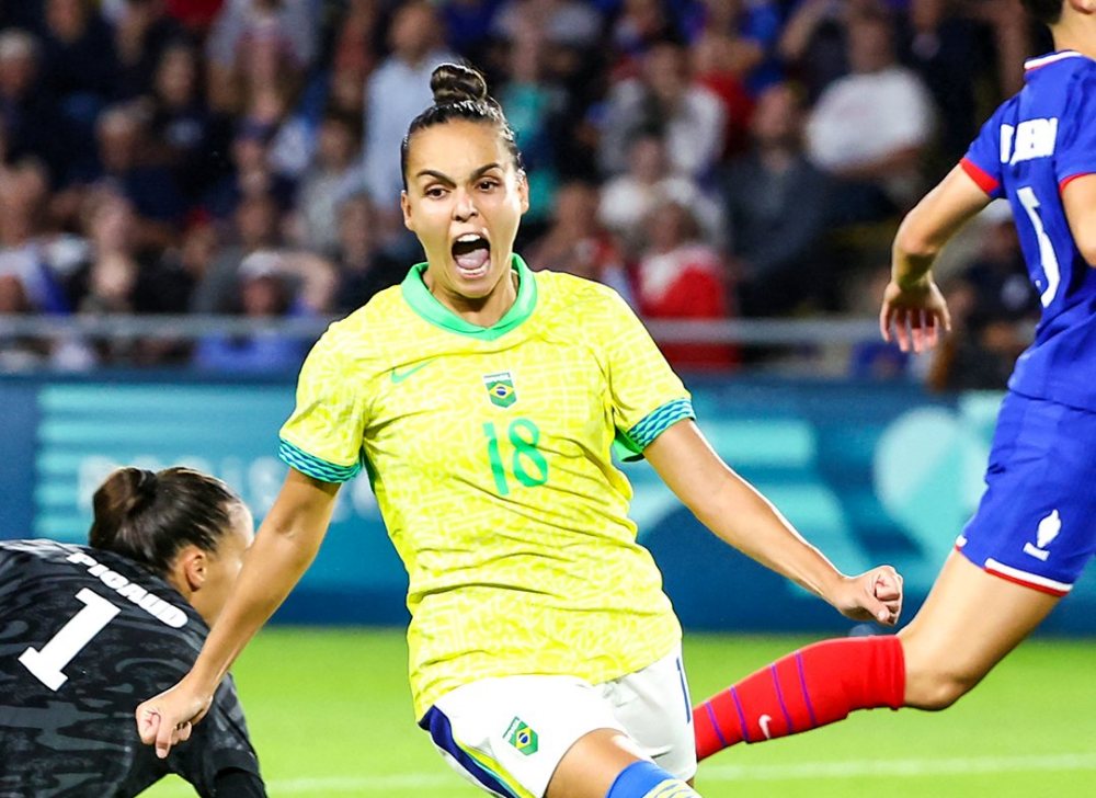 The Brazilian women's team eliminated host America from the game. Photo: Brazilian Football Federation