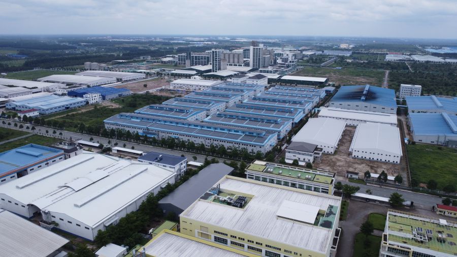 Khu công nghiệp Bàu Bàng tại Bình Dương đón nhiều nhà đầu tư lớn trên thế giới. Ảnh: Đình Trọng