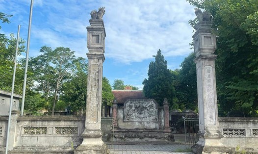 Đền thờ Lê Bôi ở xã Tùng Ảnh, huyện Đức Thọ. Ảnh: Quốc Tuấn