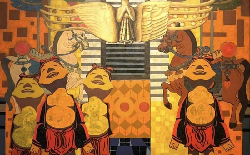 Tác phẩm "Ngày xửa ngày xưa 12" của họa sĩ Nguyễn Minh (Minh phố).