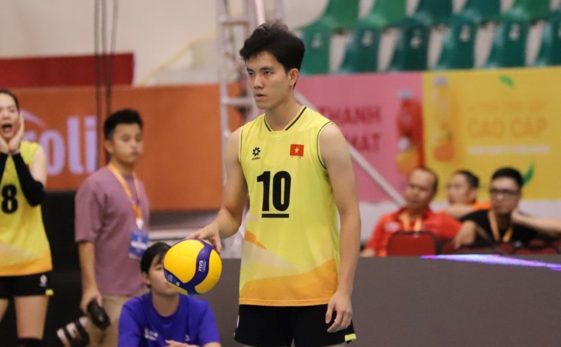 Đội trưởng Bích Tuyền của tuyển bóng chuyền nữ Việt Nam tại VTV Cup 2024.