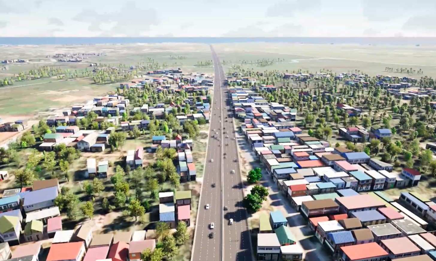 Phối cảnh cao tốc TPHCM - Mộc Bài.  Ảnh: Ban Giao thông TPHCM