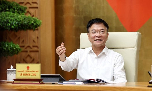 Phó Thủ tướng Chính phủ Lê Thành Long, Chủ tịch Ủy ban quốc gia về người cao tuổi Việt Nam chủ trì cuộc họp. Ảnh: Đức Tuân