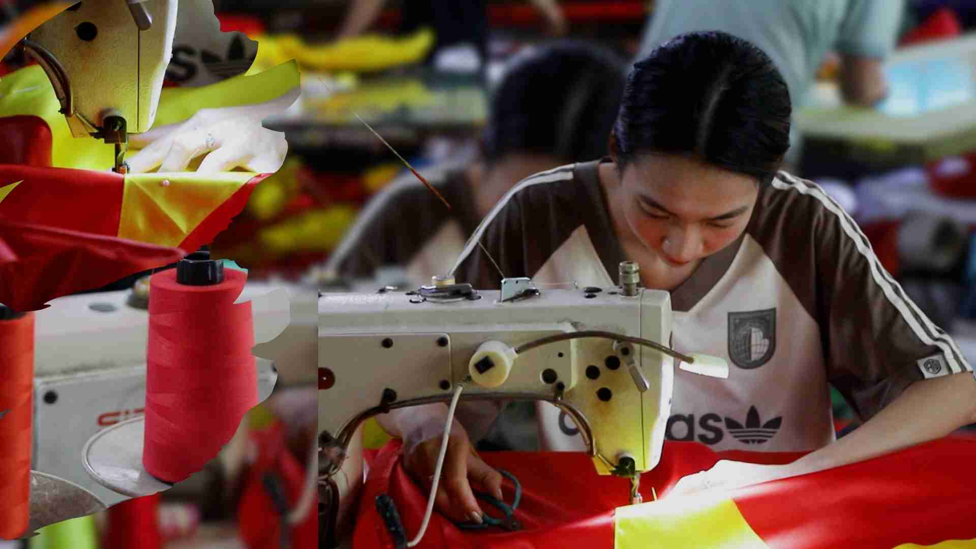 Xưởng may cờ Tổ quốc tất bật tăng ca trước thềm nghỉ lễ 2.9