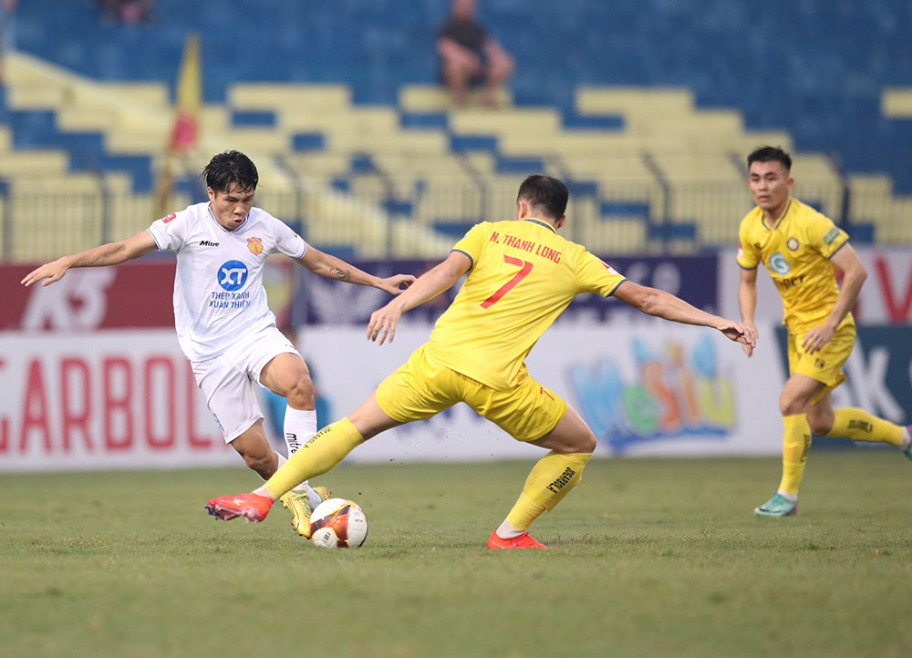 The 2024 Vietnam Football Super Cup between Nam Dinh Green Steel and Dong A Thanh Hoa is expected to be worth watching. Photo: VPF