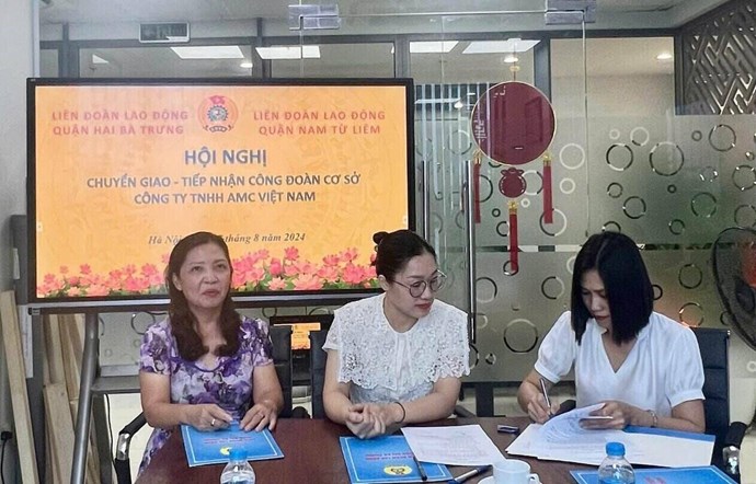 LĐLĐ quận Nam Từ Liêm tiếp nhận Công đoàn cơ sở