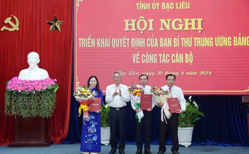 Bạc Liêu triển khai quyết định về công tác cán bộ của Ban Bí thư. Ảnh: Nhật Hồ