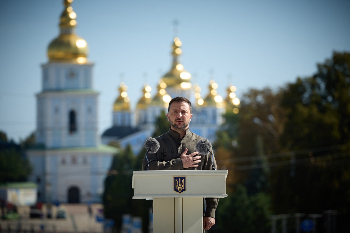 Tổng thống Ukraina Volodymyr Zelensky. Ảnh: AFP