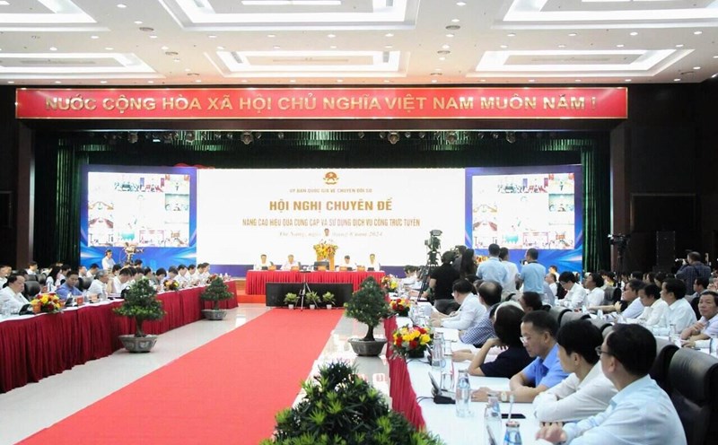 Mục tiêu của Hội nghị là công bố mô hình triển khai dịch vụ công trực tuyến tại TP Đà Nẵng. Ảnh: Mai Hương