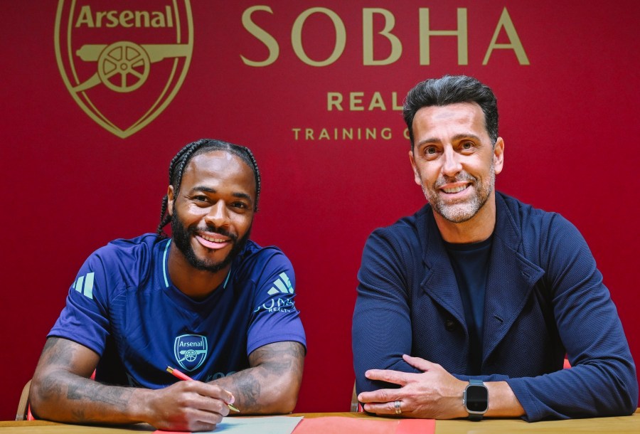 Raheem Sterling rời Chelsea sang Arsenal. Ảnh: Arsenal FC