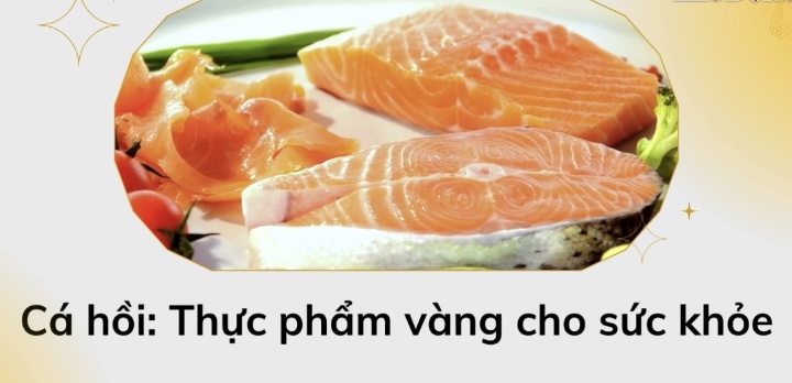 Cá hồi: Bí quyết giảm mỡ nội tạng hiệu quả. Đồ hoạ: Hương Giang 