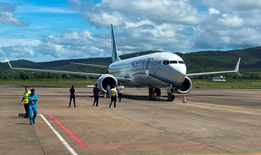 Phú Quốc nhộn nhịp đón các chuyến bay trong nước và quốc tế, đặc biệt lượng khách quốc tế tăng mạnh trong thời gian qua. Ảnh: Xuân Nhi