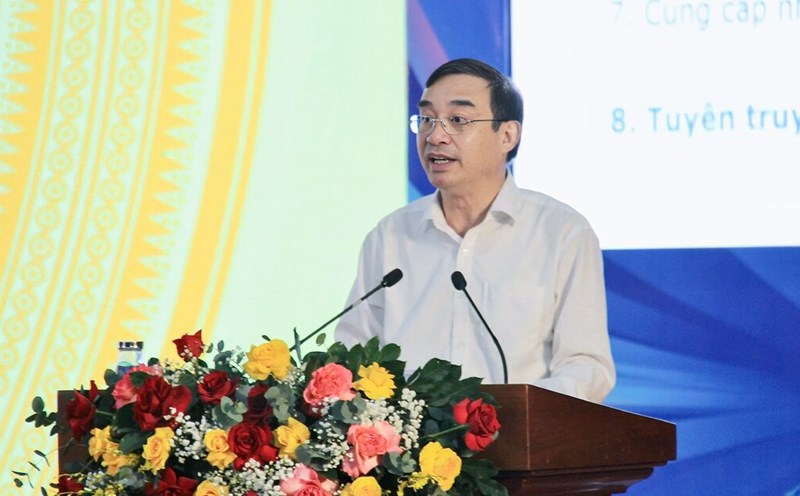 Chủ tịch UBND TP phát biểu tại Hội nghị. Ảnh: Mai Hương