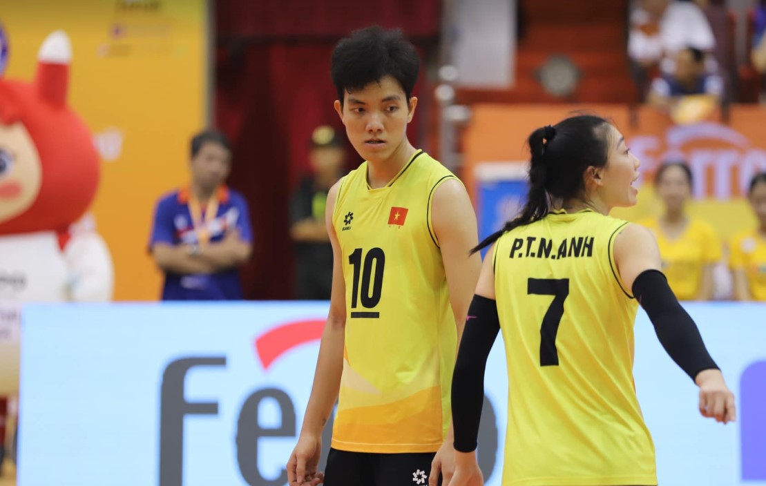 Bich Tuyen is the number 1 scorer of the Vietnamese women's volleyball team at VTV Cup 2024. Photo: Chi Tran