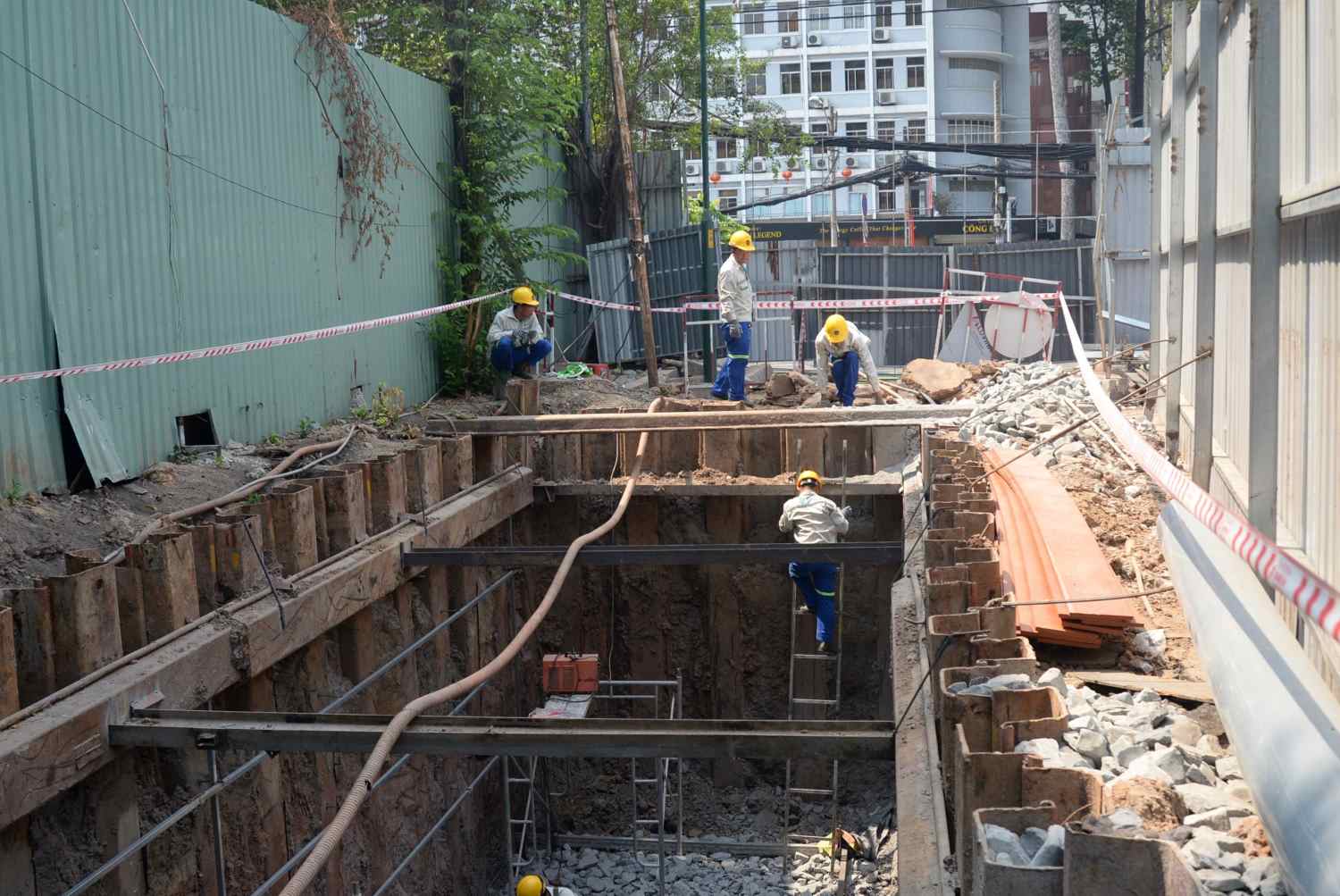 Ho Chi Minh City is relocating technical infrastructure to start construction of Metro Line 2 in 2025. Photo: Minh Quan