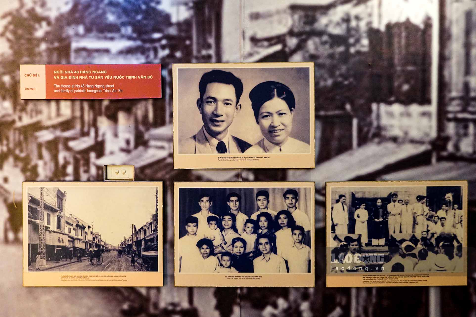 The house has two frontages attached to number 48 Hang Ngang street and number 35 Hang Can street. The owners of the house at that time were capitalist Trinh Van Bo and Mrs. Hoang Thi Minh Ho.