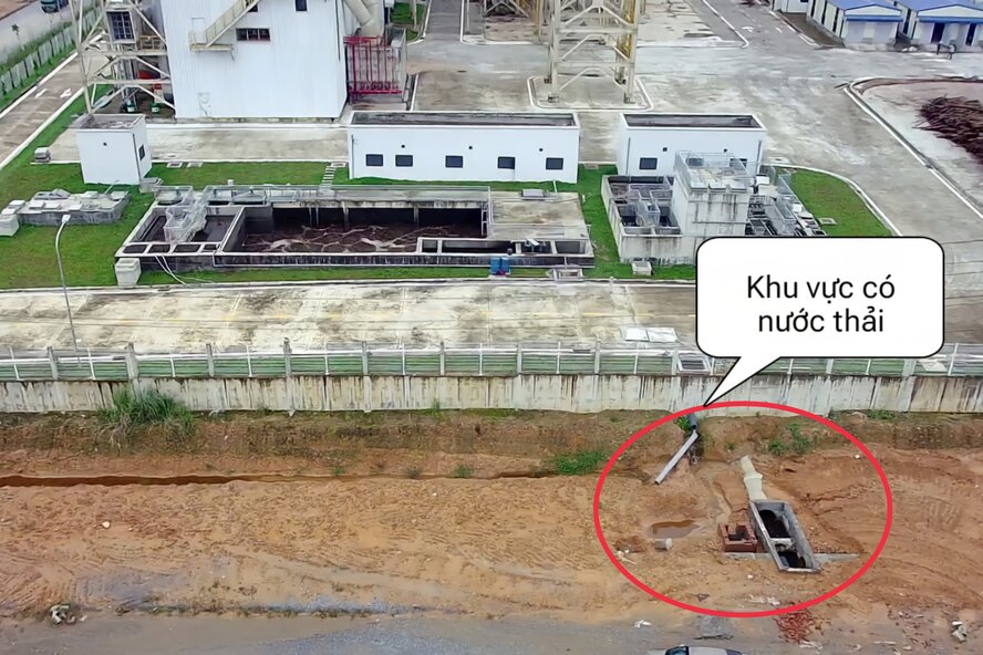 Công ty Gỗ Mekong bị xử phạt hơn 600 triệu đồng vì xả nước thải vượt quá quy chuẩn. Ảnh: Tô Công.