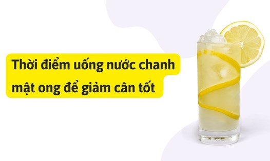 Thời điểm uống nước chanh mật ong để giảm cân tốt. Ảnh ghép: HƯƠNG SƠN