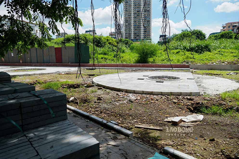 Mr. Vu Van Binh (resident of Pham Dinh Ho ward) said that previously, the land plot between Thi Sach street and the 94 Lo Duc project was left unused, becoming a dumping ground for waste, filth, and overgrown weeds.