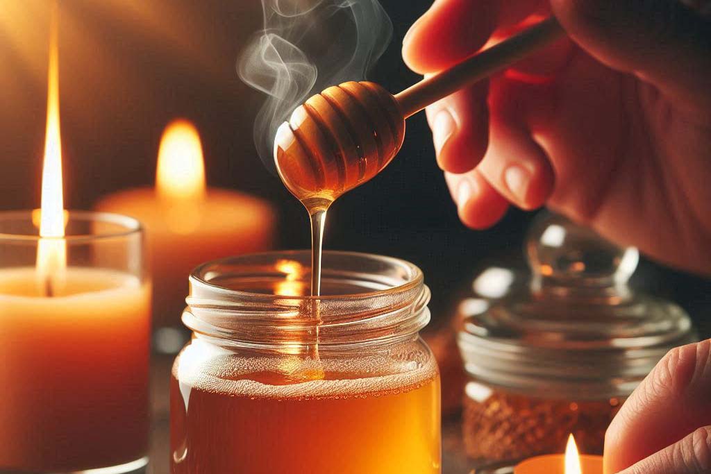 Không nên đun nóng mật ong quá mức. Ảnh: AI - Ngọc Thùy.