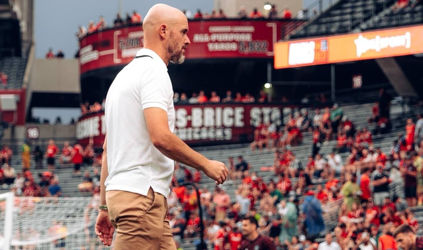 Ten Hag seems to prioritize using Sancho in Hojlund's absence. Photo: MUFC