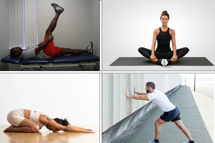 Các bài tập giải phóng sự cứng nhắc của phần thân dưới. Đồ hoạ: Thiện Nhân