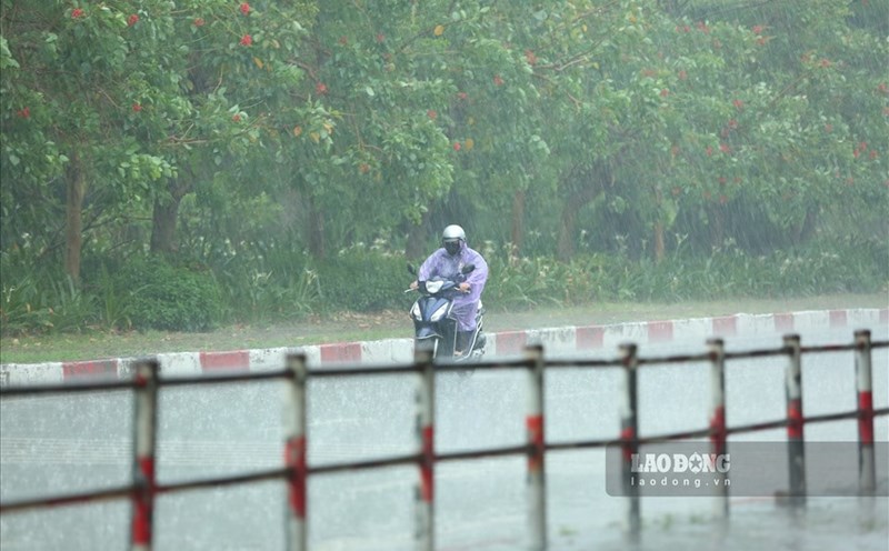 Dự báo thời tiết Hà Nội chiều tối có lúc mưa rào và dông. Ảnh: Tô Thế