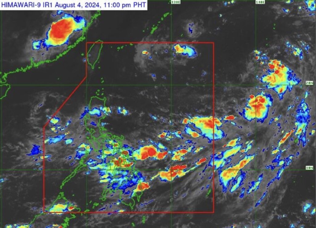 Áp thấp gần Biển Đông đầu tiên của tháng 8 hình thành từ 4.8. Ảnh: PAGASA
