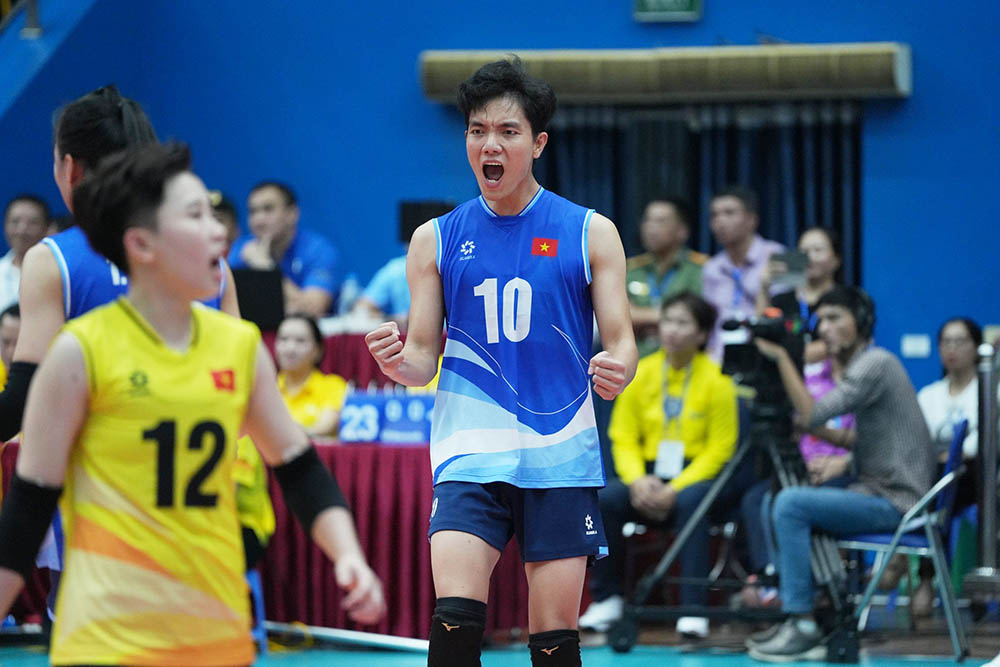 Bích Tuyền góp công lớn giúp tuyển bóng chuyền nữ Việt Nam giành ngôi Á quân lượt đi SEA V.League 2024. Ảnh: Bóng chuyền Việt Nam