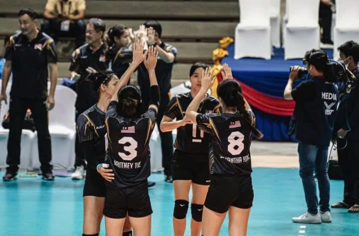 The Malaysian women's volleyball team will participate in stage 2 of SEA V.League 2024. Photo: SEA Games