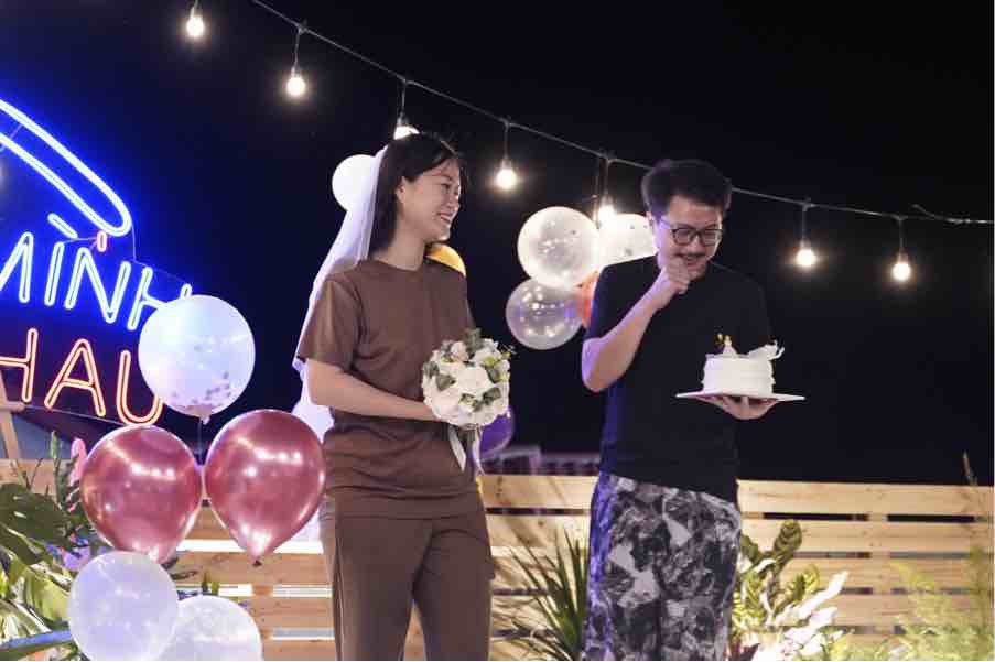 Vợ chồng Lâm Vỹ Dạ - Hứa Minh Đạt. Ảnh: NSX