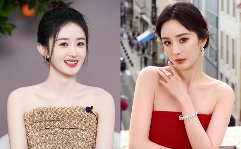 Triệu Lệ Dĩnh bỏ xa Dương Mịch trên đường đua phim ảnh. Ảnh: Weibo