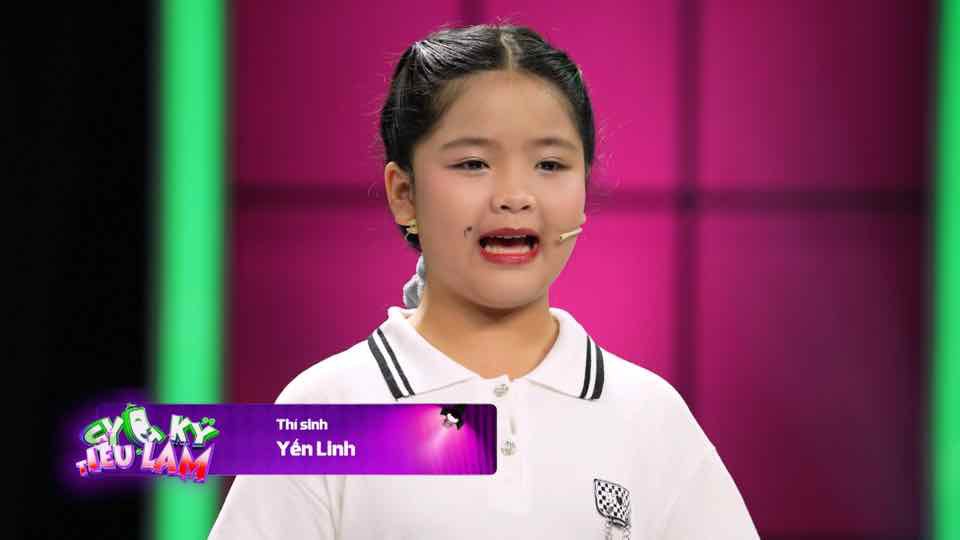 Thí sinh Trần Ngọc Yến Linh chiến thắng tập 4 "Tuyệt kĩ tiếu lâm". Ảnh: NSX