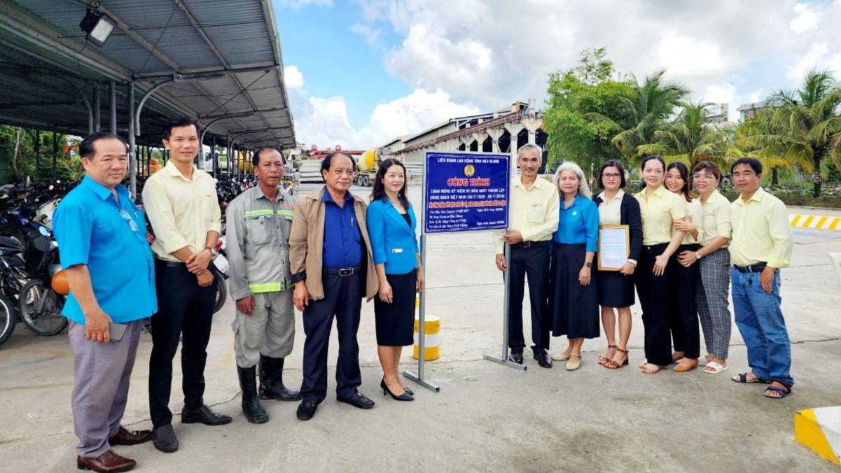 Photo: Trade union of Hau Giang province industrial zones