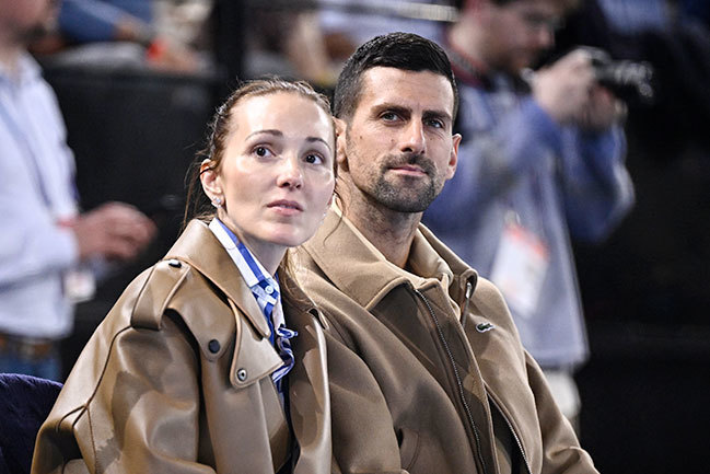 Jelena accompanies Djokovic in most tournaments. Photo: X