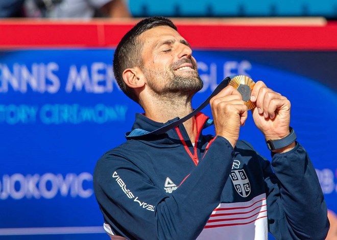 Djokovic wins the Paris 2024 Olympic gold medal. Photo: Tennis