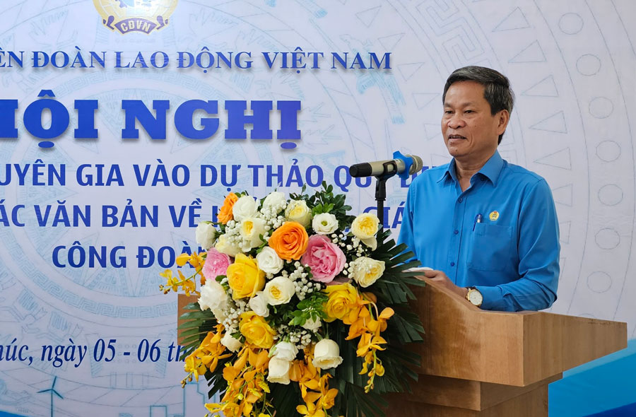 Ông Huỳnh Thanh Xuân, Phó Chủ tịch Tổng LĐLĐ Việt Nam. Ảnh: Bảo Nguyên