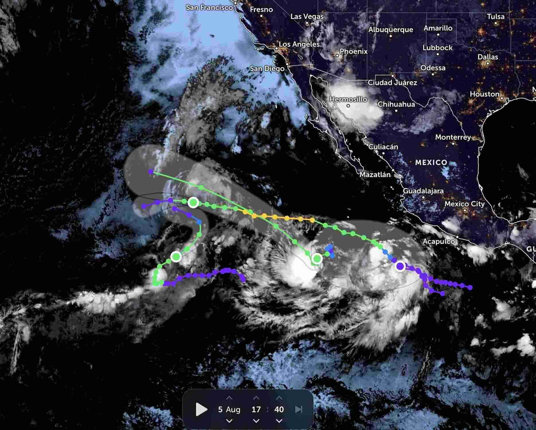 Storm upon storm churns up the Pacific Ocean