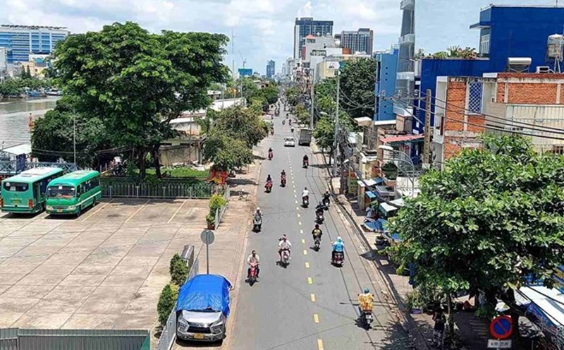 TPHCM sẽ giải tỏa, mở rộng đường Tôn Thất Thuyết và xây công viên dọc kênh Tẻ. Ảnh: Minh Quân
