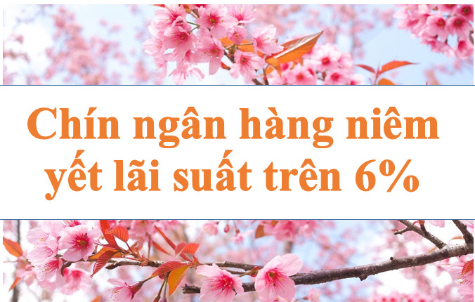 Chín ngân hàng niêm yết lãi suất trên 6%. Ảnh minh họa: Hà Vy