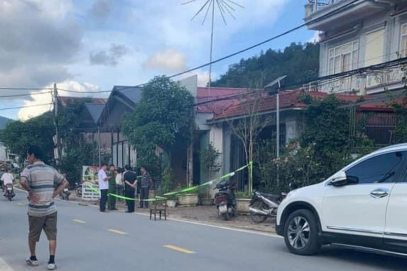 Lực lượng chức năng tỉnh Lào Cai đang điều tra, làm rõ vụ việc. Ảnh: Người dân cung cấp