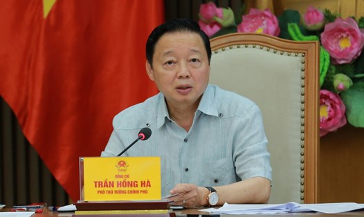 Phó Thủ tướng Chính phủ Trần Hồng Hà chủ trì cuộc họp. Ảnh: Minh Khôi