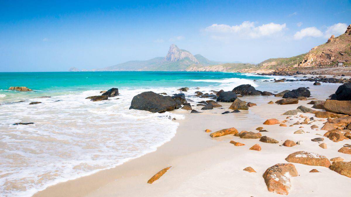 White sand beach in Con Dao. Photo: Vietravel