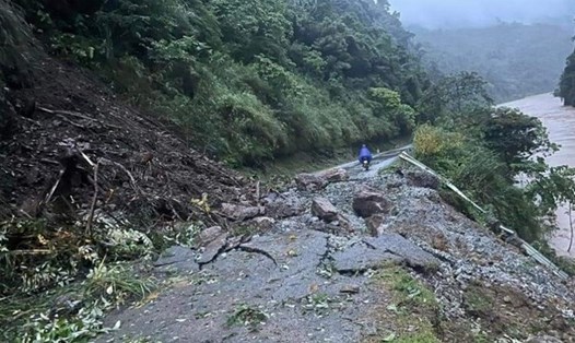 Các tỉnh miền núi Cao Bằng, Lạng Sơn đang tập trung khắc phục hậu quả do mưa lũ, sạt lở. Ảnh: Người dân cung cấp