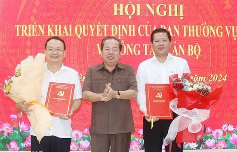 Kiên Giang bổ nhiệm Chánh Văn phòng Tỉnh ủy, Phó Trưởng Ban Nội chính Tỉnh ủy. Ảnh: VGP