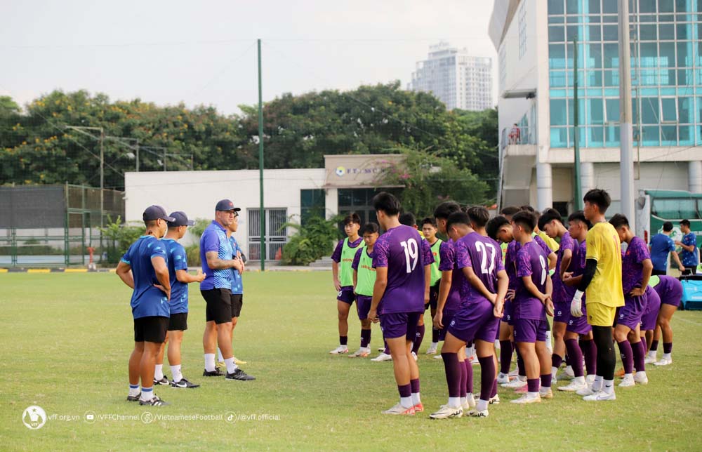 U16 Vietnam is actively preparing for the 2025 Asian U17 qualifiers. Photo: VFF