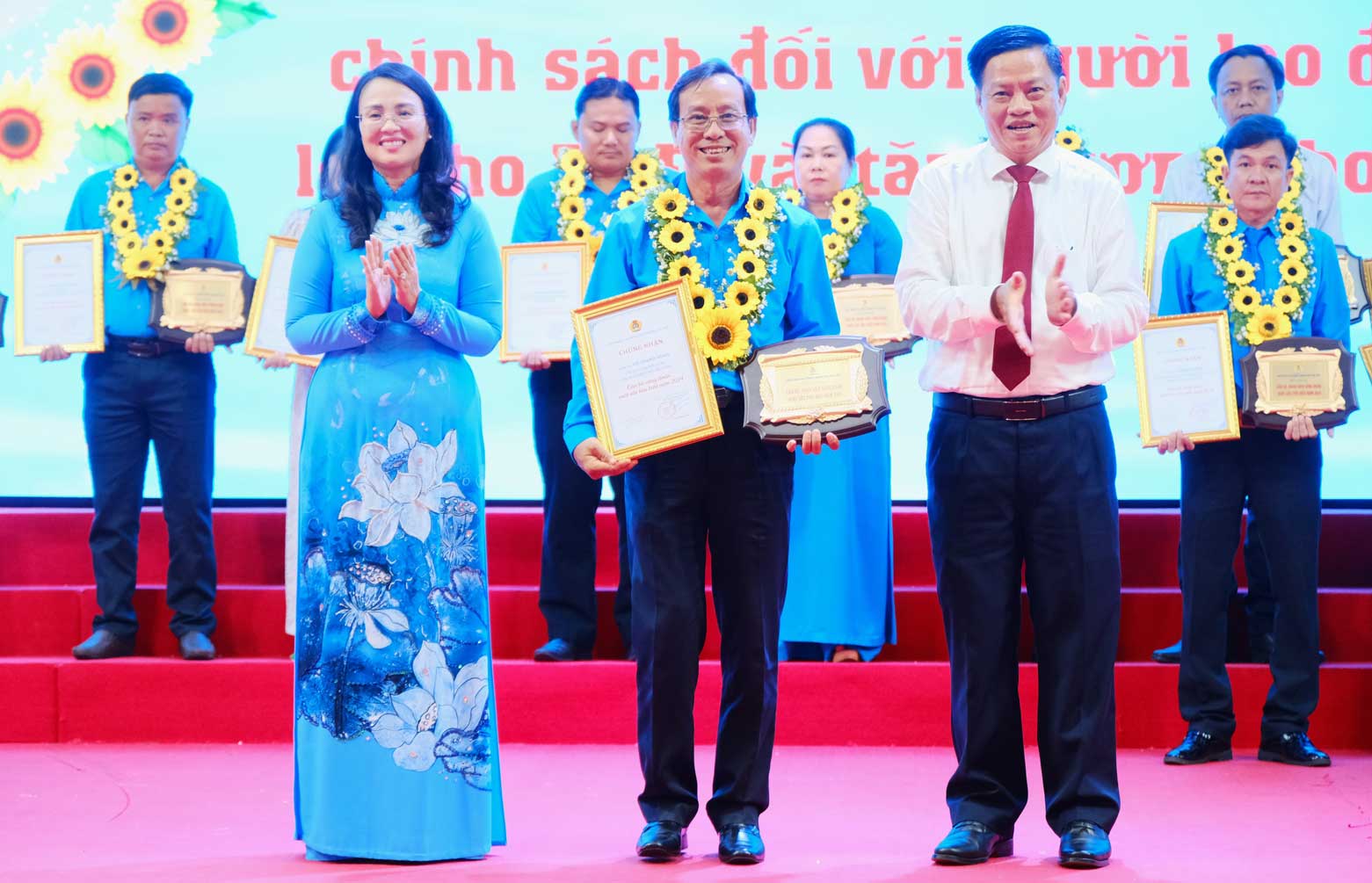 Chairman of Can Tho City Federation of Labor Le Thi Suong Mai and