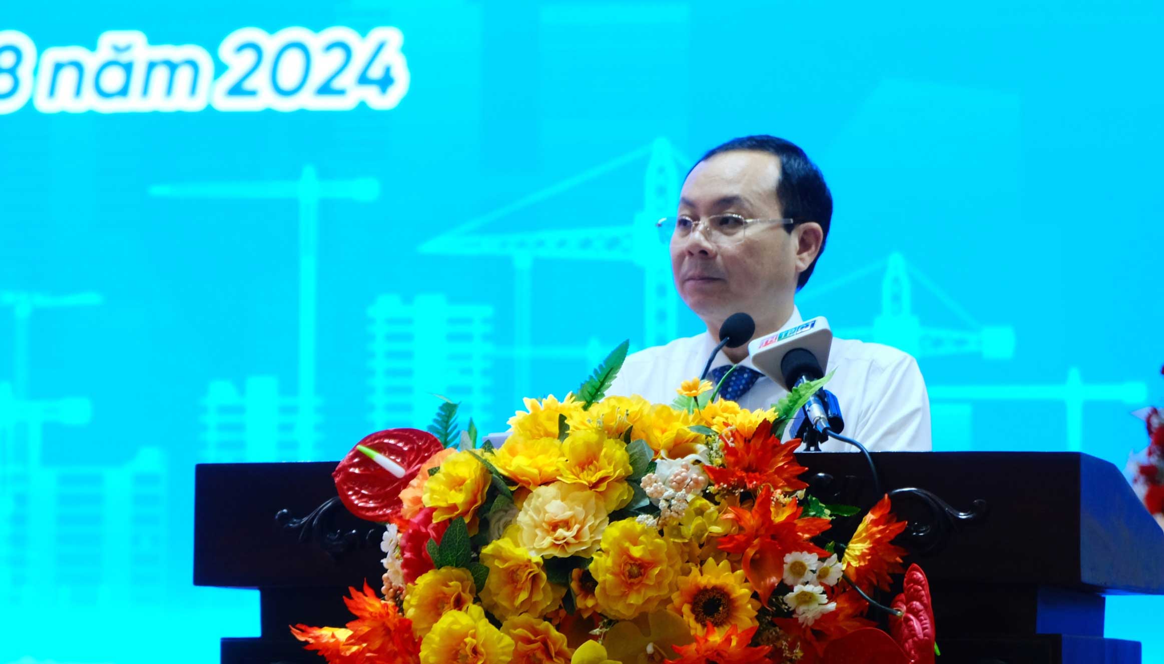 Secretary of Can Tho City Party Committee Nguyen Van Hieu spoke at the conference. Photo: My Ly